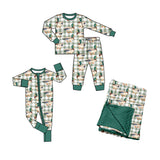 Preorder MOQ 5 pcs Each Style Mallard Ducks Plaid Kids Matching Clothes