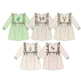 Preorder MOQ 5 Pcs Each Style Hunting Camo Elk Fish Mallard Ducks Girls Dress