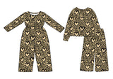Preorder MOQ 5 pcs Each Style Valentine's Day Love Leoaprd Kids Matching Clothes