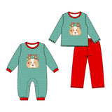 Preorder MOQ 5 pcs Each Style Christmas Elk Kids Boys Matching Clothes