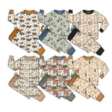 Preorder MOQ 5 Pcs Each Style Western Wild West Boys Pajamas Set