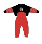 MOQ 8 PCS Custom style REDSKINS Jumpsuit 2 pcs Girl's set