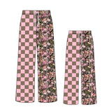 Preorder MOQ 5 pcs Each Hunting Camo Plaid Yoga Mommy And Me Wide Leg Pants