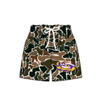 MOQ 5 pcs each style Custom Style LSU Team Camo Shorts