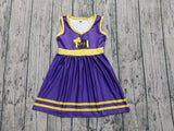 MOQ 8 pcs Custom Style LSU Cheer Girl Dress