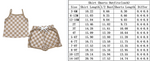 GSSO2335 Summer Sports Brown Plaid Girls Shorts Set
