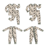Preorder MOQ 5 pcs Each Style Duck Hunting Camo Pajamas Kids Matching Clothes