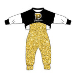 MOQ 8 PCS Custom style Pantelapes Jumpsuit 2 pcs Girl's set