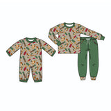 Preorder MOQ 5 pcs Each Style Christmas Mallard Ducks Kids Matching Clothes