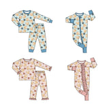 Preorder MOQ 5 pcs Each Style Valentine's Day Lollipop Love Pajamas Kids Matching Clothes
