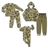 Preorder MOQ 5 pcs Each Style Hunting Deer Camo Kids Matching Clothes