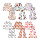 Preorder MOQ 5 Pcs Each Style Halloween Pumpkin Flower Ghost Girls Outfits