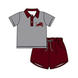 MOQ 8 pcs Custom Style LIONS Sports Team Shorts Boy Set