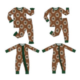Preorder MOQ 5 pcs Each Style Hunting Duck Puppy Brown Green Pajamas Kids Matching Clothes