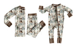Preorder MOQ 5 pcs Each Style Hunting Deer Boys Pajamas Kids Matching Clothes