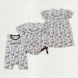 Smocked Daddy's Girl Boy Mallard Ducks Kids Sibling Matching Clothes