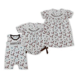 Smocked Daddy's Girl Boy Mallard Ducks Kids Sibling Matching Clothes