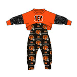MOQ 8 PCS Custom style Bengals Jumpsuit 2 pcs Girl's set