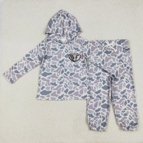 MOQ 5 pcs each style Custom Style Team Camo Boy Jogger Set