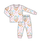 MOQ 8 pcs Custom Style Cartoon Kids Pajamas Set