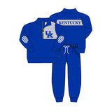 MOQ 8 Pcs Each Style Custom Style University team UK Kentucky Matching Kids Clothing