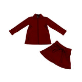 MOQ 5 pcs each style Custom Style Soild Color Coat Yoga Girls Skorts Set