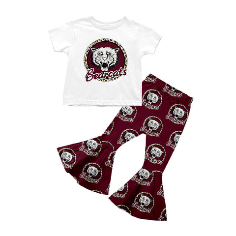 MOQ 8 pcs Custom Style University team Bearcats Girl Set