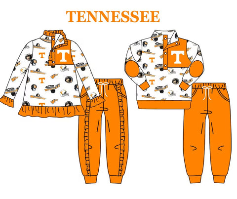 MOQ 8 pcs Each Style Custom Style TENNESSEE Pullover Girl set