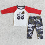 SALE 6 A14-2 Christmas Red Camo Boy Set