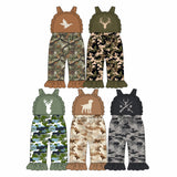Preorder MOQ 5 Pcs Each Style Hunting Camo Elk Forest Girls Jumpsuit