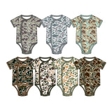 Preorder MOQ 5 pcs Each Style Hunting Camo Baby Side Snap Romper Kids Matching Clothes