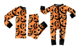 Preorder MOQ 5 pcs Each Style Halloween Pumpkin Kids Matching Clothes