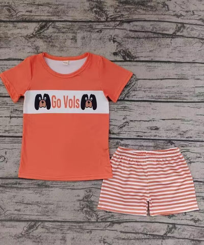 MOQ 8 pcs Custom Style Go Vols Boy Shorts Set