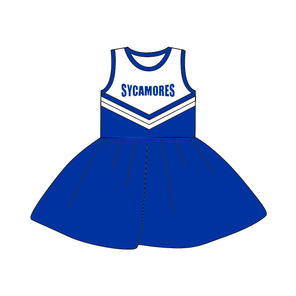 MOQ 8 pcs Custom Style Cheer Sycamores Girl Dress