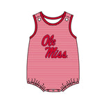 MOQ 5 pcs Custom Style University team Print Ole miss Matching Kids Clothing