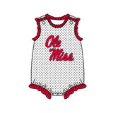 MOQ 5 pcs Custom Style University team Print Ole miss Matching Kids Clothing