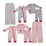 Weenie Dog Christmas Family Pajamas Sibling Matching Clothes