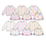 Preorder MOQ 5 pcs Each Style Easter Bunny Girls Shorts Set-2026.8.28