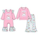 Preorder MOQ 5 pcs Each Style Merry Christmas Santa Kids Matching Clothes
