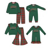 Preorder MOQ 5 pcs Each Style Merry Christmas Kids Matching Clothes