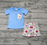 BSSO0278 Apple Write Boy's Shorts Set