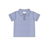 MOQ 5 pcs Each Custom Style Baseball Boys Daddy Men's Polo Shirt Top