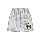 MOQ 5 pcs each Custom Style Team Camo Kids Men's Shorts