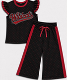 MOQ 5 pcs Custom Style School Team Dots Cute Girls Set