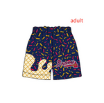 MOQ 3 pcs Custom Style Braves Team Adult's Shorts