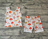 GSSO0346 Summer Mushroom Cute Girl's Shorts Set