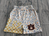 MOQ 5 pcs each Custom Style Team AUBURN Men Boy's Shorts