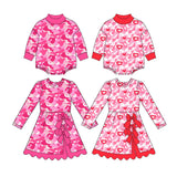 Preorder MOQ 5 pcs Each Style Valentine's Day Love Camo Kids Matching Clothes