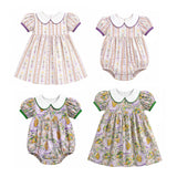 Preorder MOQ 5 pcs Each Style Mardi Gras Doll Collar Kids Matching Clothes