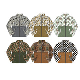 Preorder MOQ 5 pcs Each Style Hunting Camo Zipper Kids Boys Pullover Shirt